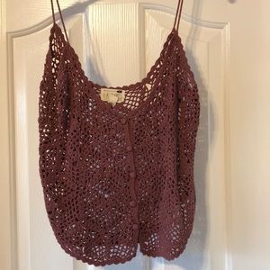 PacSun L.A. Hearts Crochet crop top